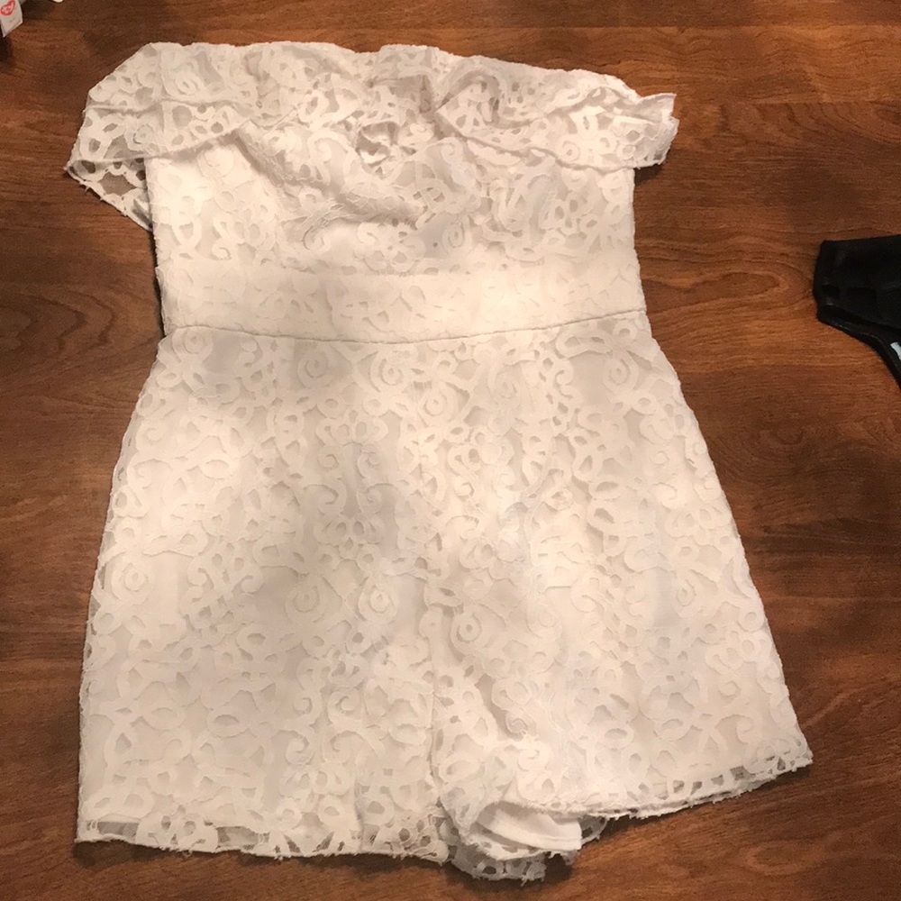 BEBE lace romper